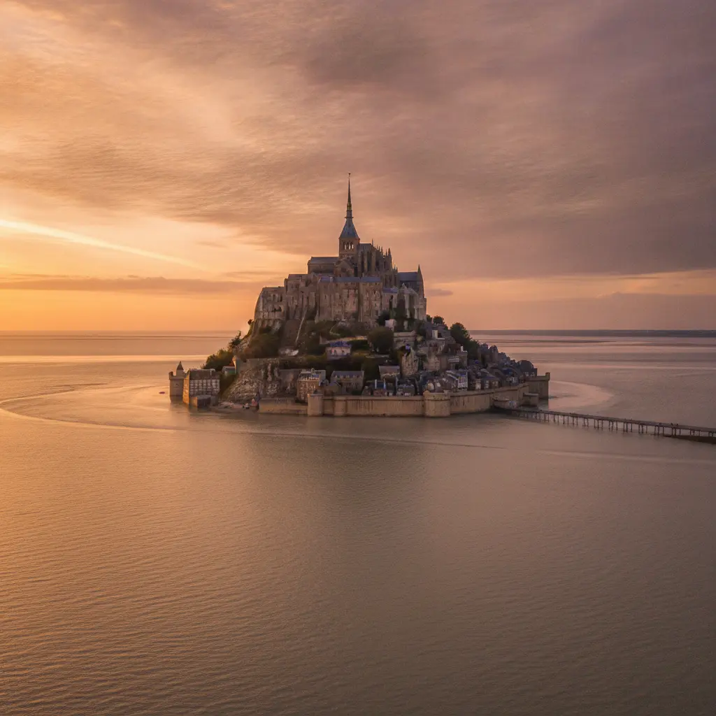 AI Generated Mont Saint Michel - Les Grandes Marées
