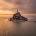 AI Generated Mont Saint Michel - Les Grandes Marées